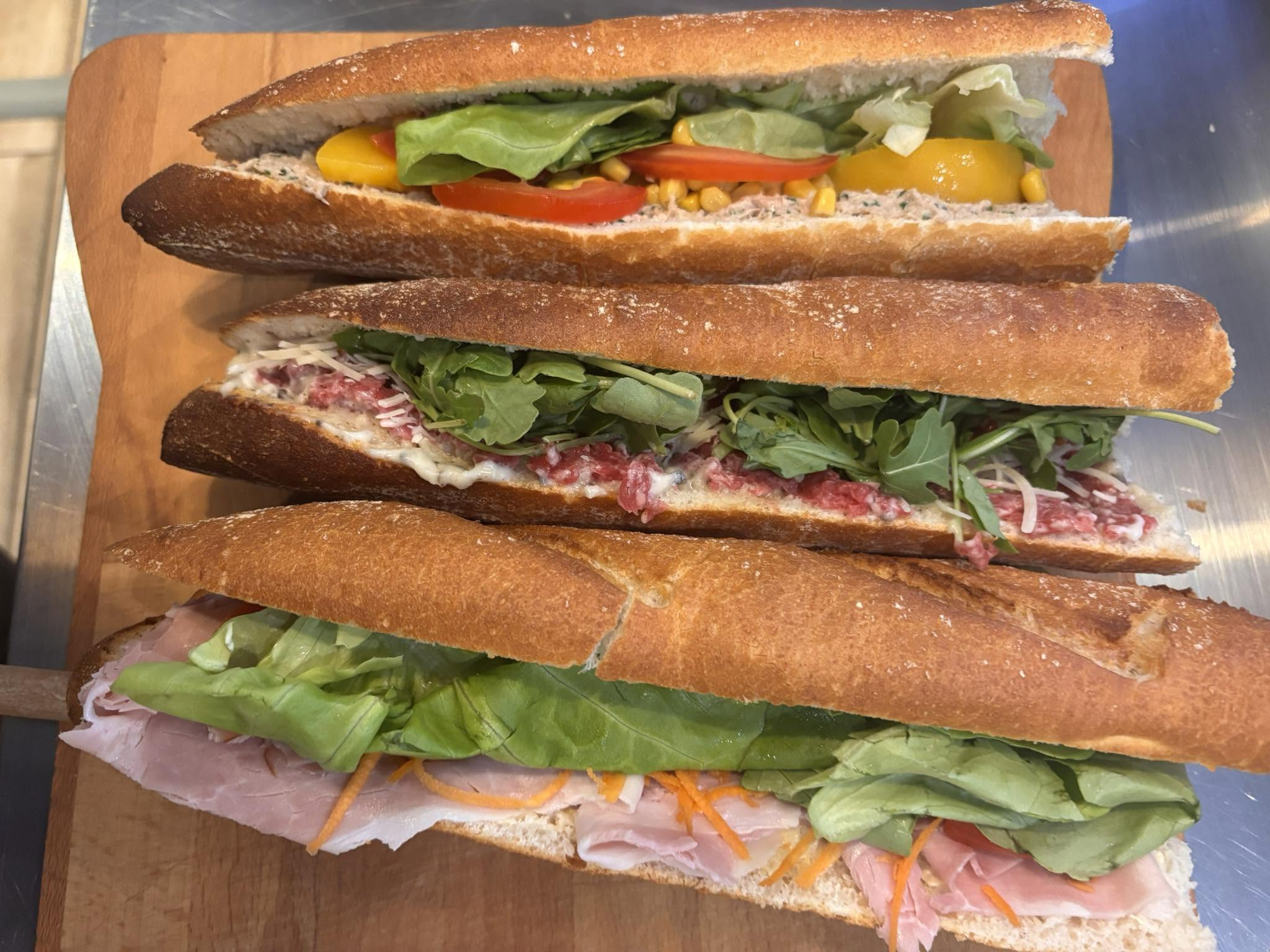 Sandwichs artisanaux préparés par La Mie Cale